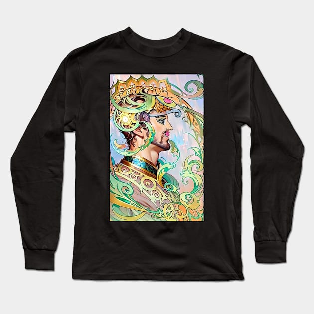 Knight Long Sleeve T-Shirt by RuslanaART